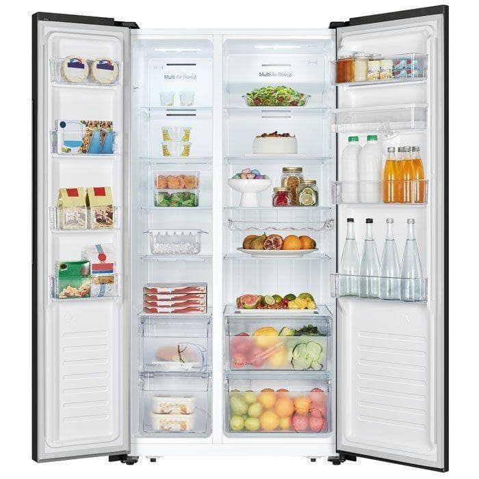 Hisense 504L Side by Side Fridge + Water Dispenser | No Frost | Black Mirror | H670SMIB-WD/RS518N4WBF